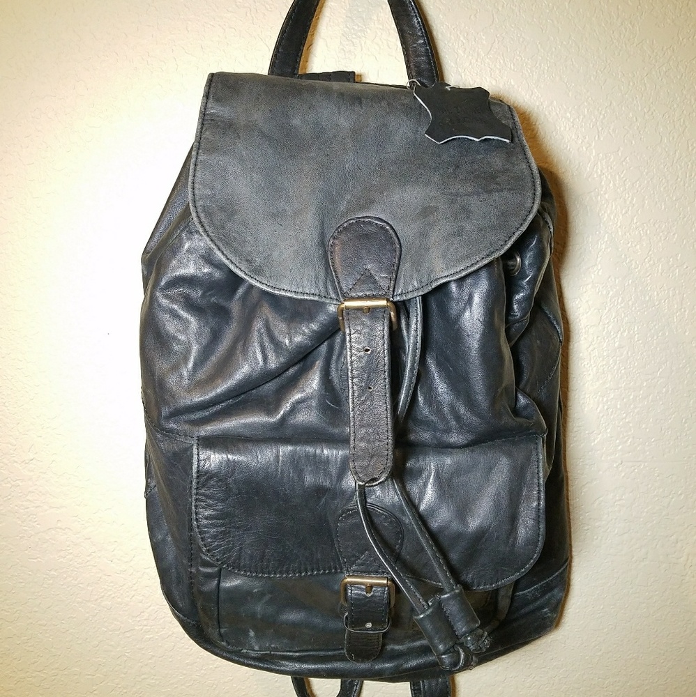 Oil Tanned Leather Backpack